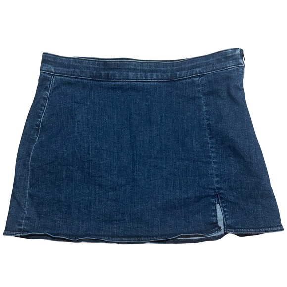 American Eagle Outfitters Pants - American Eagle High Rise Skort Dark Wash Mini Size 10